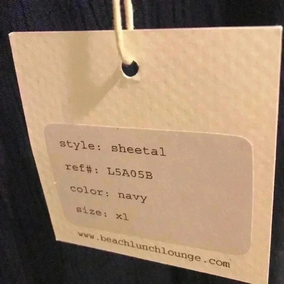 NWT Beach lunch lounge Collection Ruffled Bell Sleeves On/Off Shoulder Top-XL - Picture 8 of 9